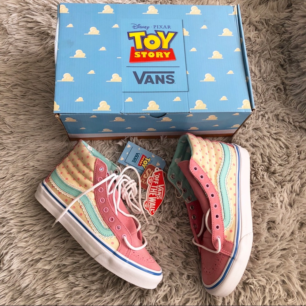 VANS x TOY STORY SK8-HI SLIM BO PEEP Pink Sneakers - Picture 4 of 8